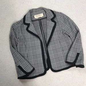 Marni 🍁 Blazer Blue Black Houndstooth Size Small